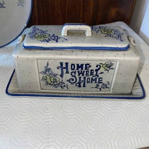 17Pc home sweet home ceramic kitchen and tea set - Picture 9 of 11